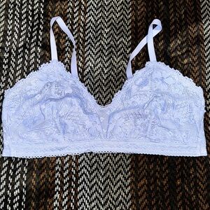 Lace Bralette in Periwinkle